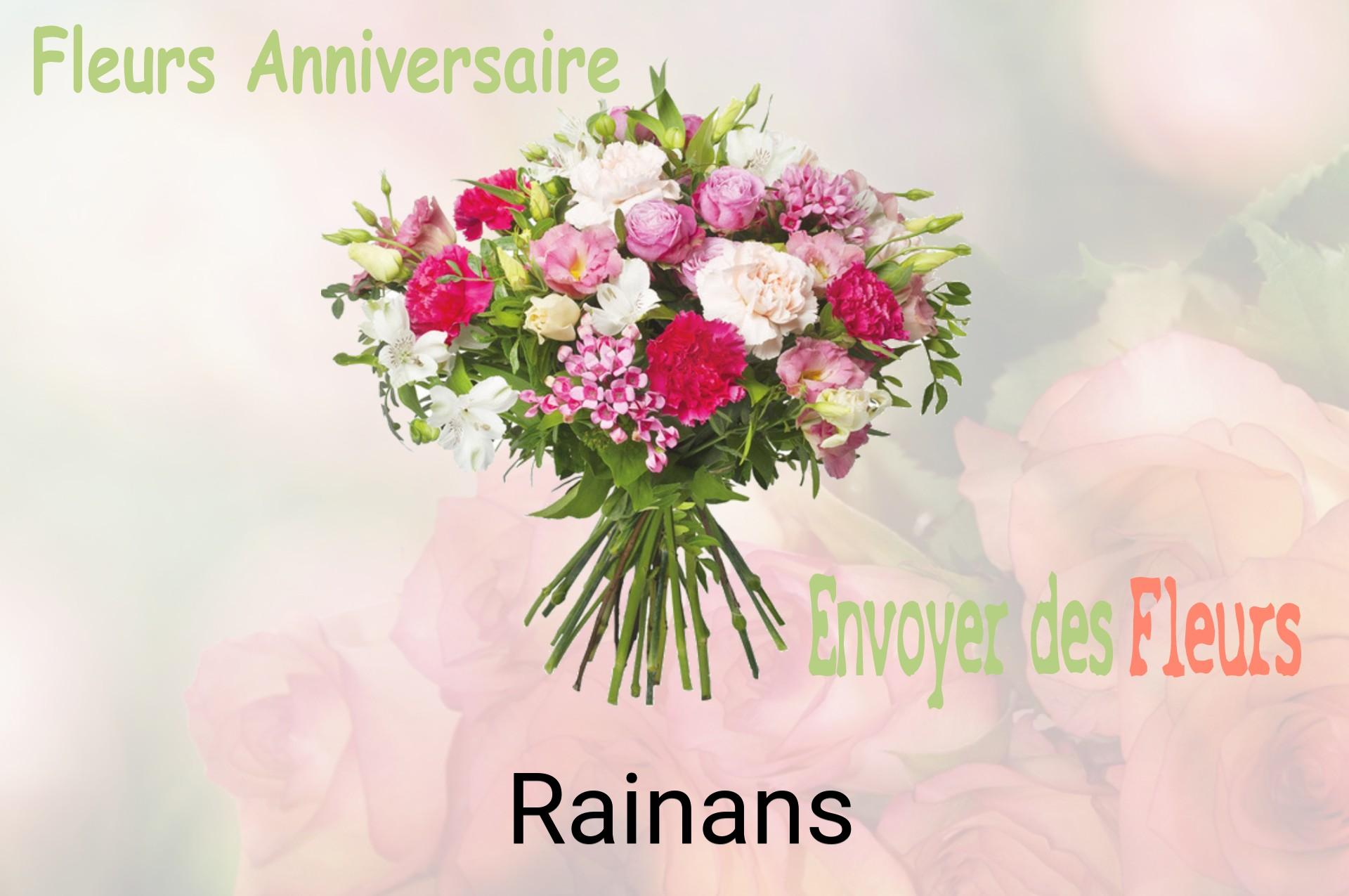 Bouquet de fleurs d’anniversaire livré à Rainans