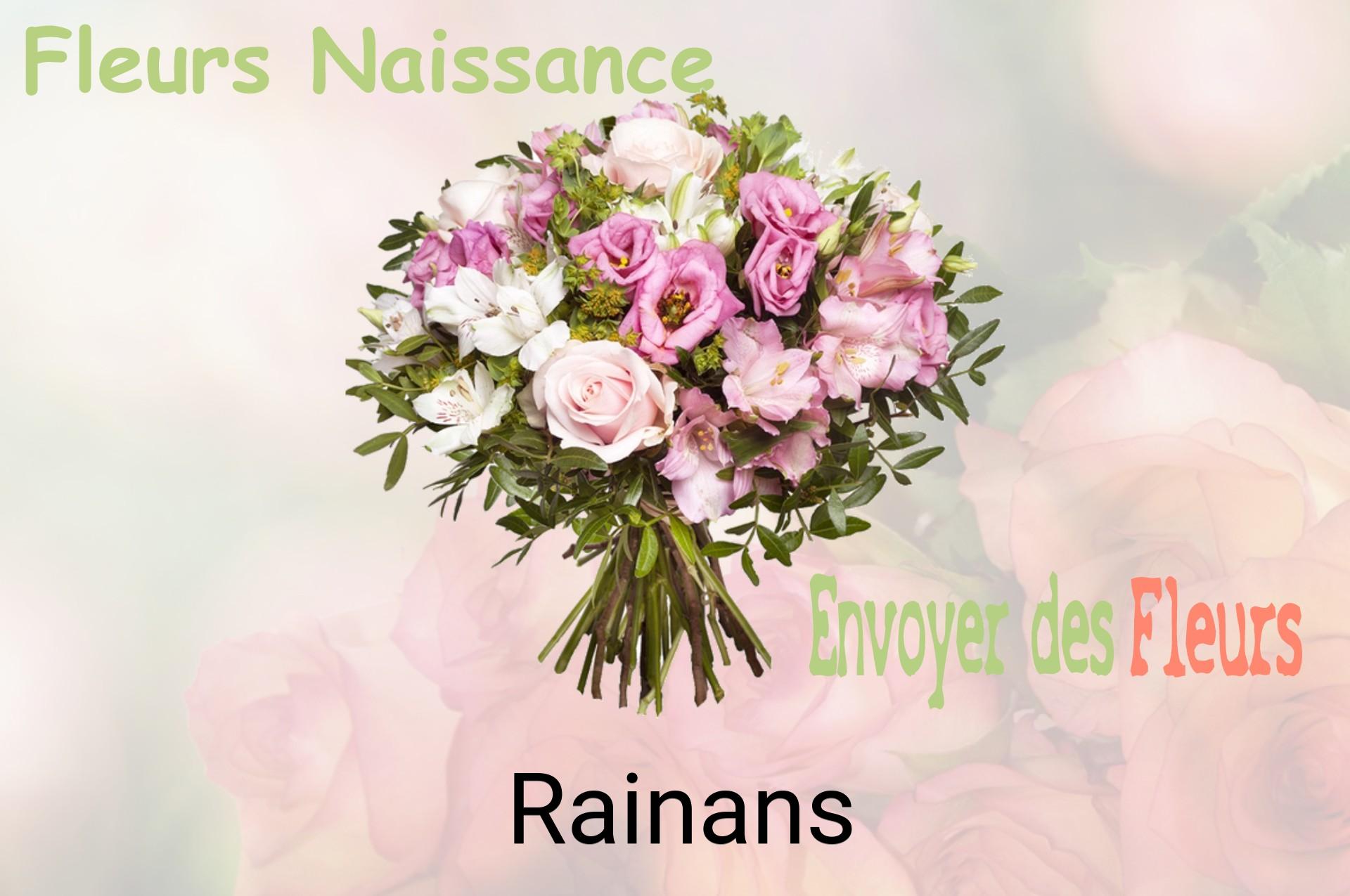 Bouquet de fleurs de naissance livré à Rainans